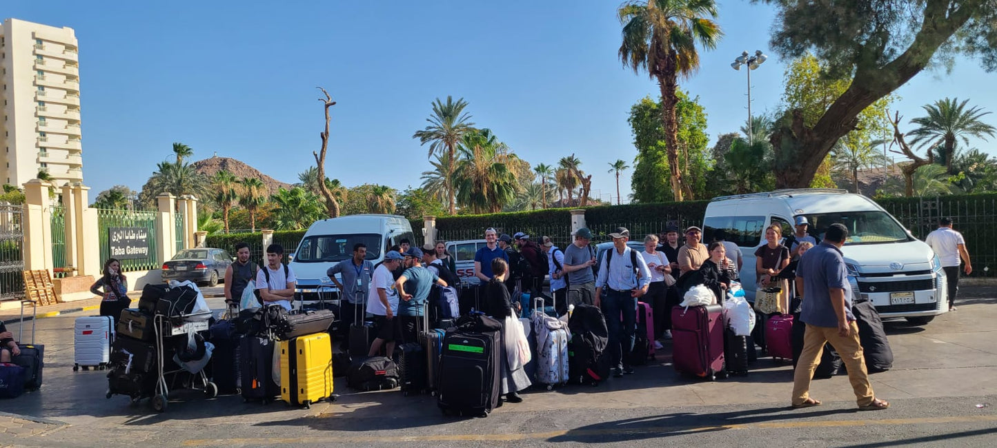 Wednesday 3/4 Bus transfer Jerusalem to Sharm El-Sheikh - 10:45pm